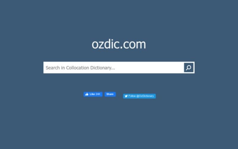 Ozdic.com là phần mềm dịch thuật tiếng Anh được sử dụng phổ biến hiện nay