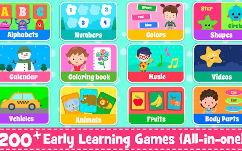 Kids Preschool Learning Game ứng dụng học tiếng Anh dành cho trẻ từ 2 đến 5 tuổi