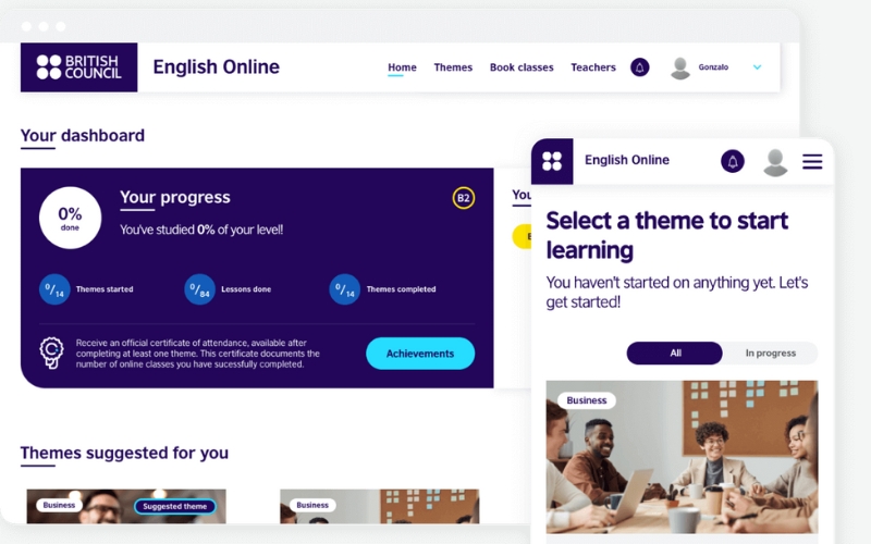 trang web British Council Learning English