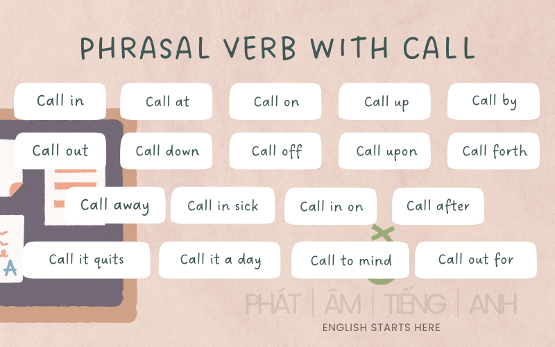 25+ Phrasal verb Call thường gặp nhất