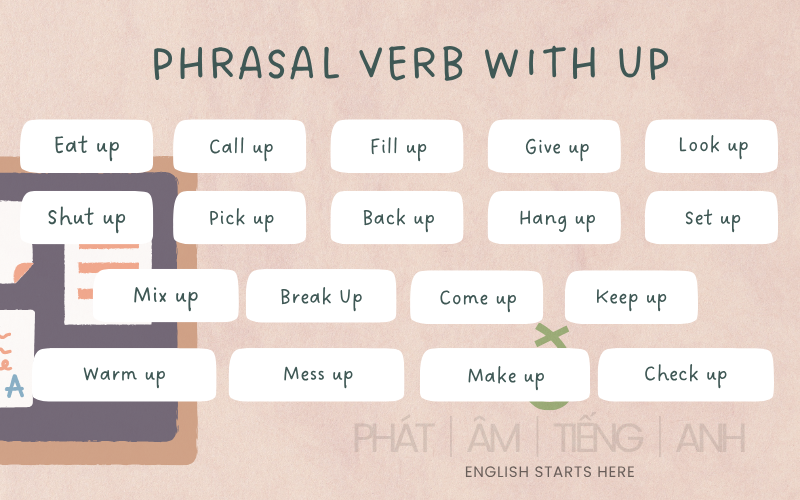 Tổng hợp 30+ Phrasal Verbs with Up thông dụng