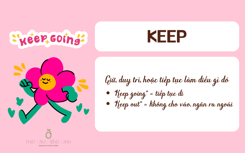 Tìm hiểu định nghĩa từ keep trong tiếng Anh
