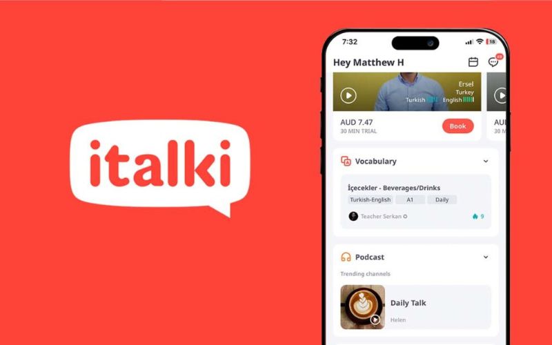 app học tiếng anh Italki